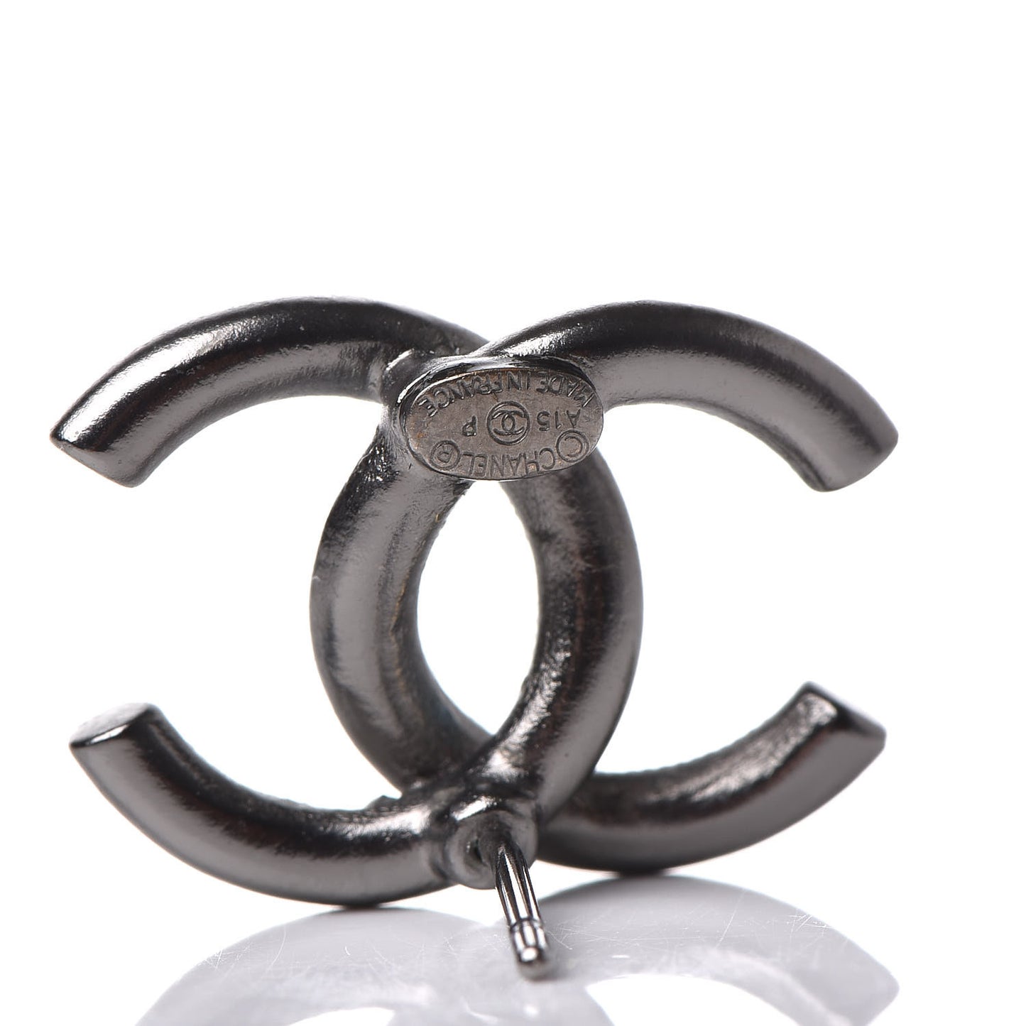Ruthenium Baguette Crystal CC Earrings
