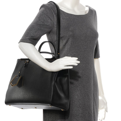 Fendi Vitello Elite Regular 2Jours Tote Black 2 of 7
