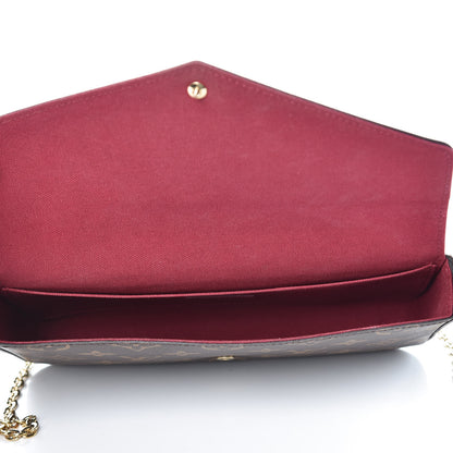 Louis Vuitton Monogram Pochette Felicie Chain Wallet Fuchsia 5 of 7