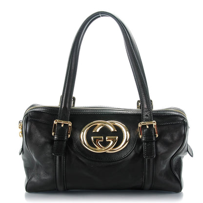 Gucci Calfskin Small Britt Boston Black 1 of 15