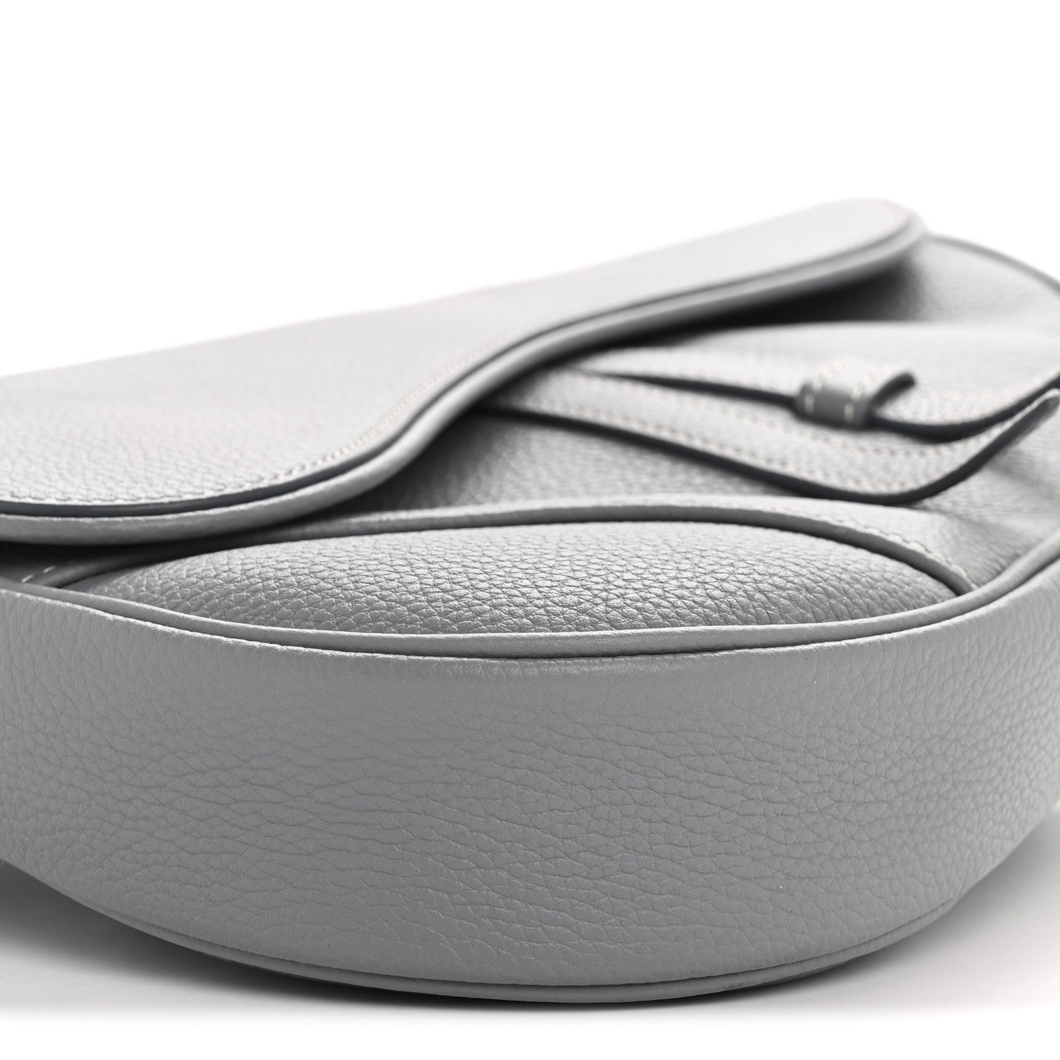 Christian Dior Grained Calfskin Mens Saddle Bag Cloud Blue 9 of 12