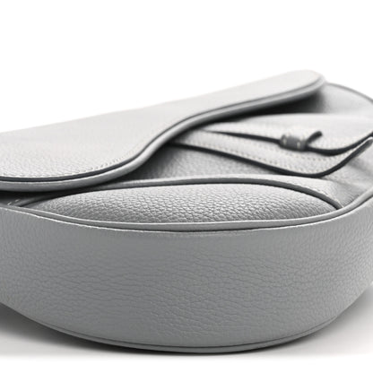 Christian Dior Grained Calfskin Mens Saddle Bag Cloud Blue 9 of 12