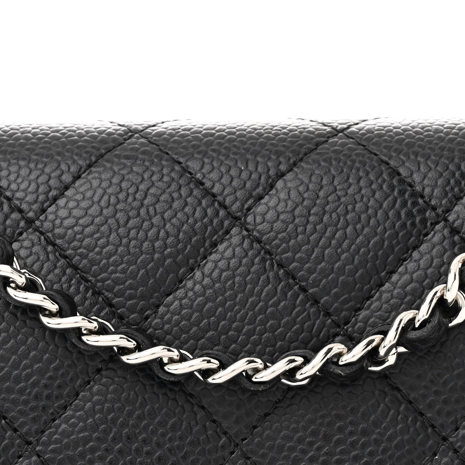 Chanel Caviar Quilted Wallet on Chain WOC Black 9 of 12