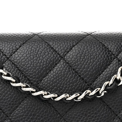 Chanel Caviar Quilted Wallet on Chain WOC Black 9 of 12