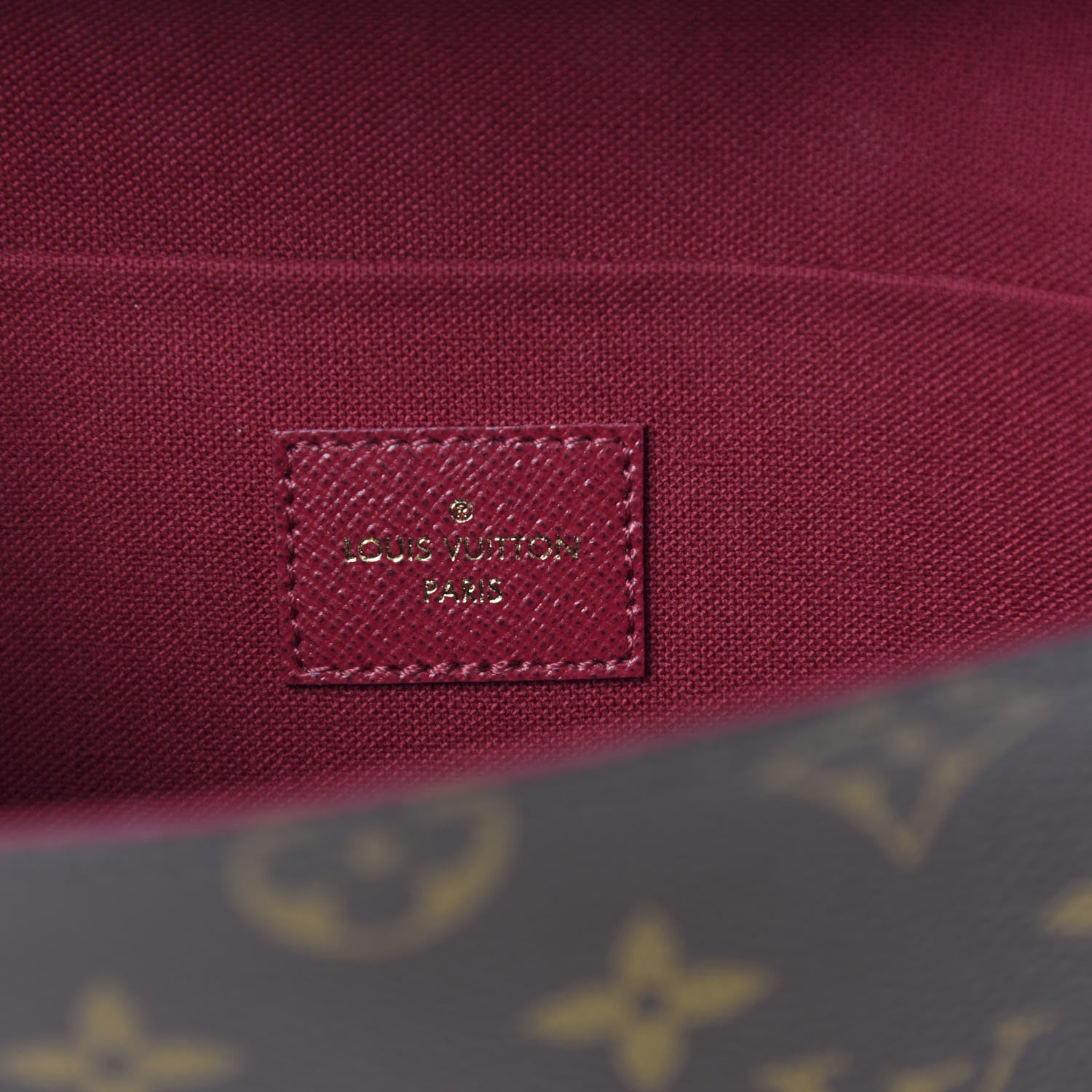 Louis Vuitton Monogram Pochette Felicie Chain Wallet Fuchsia 8 of 13