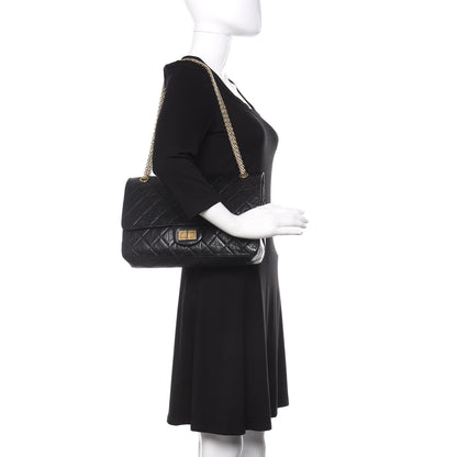 Chanel Aged Calfskin Quilted 50th Anniversary 2.55 Reissue 227 Flap Black 3 of 13