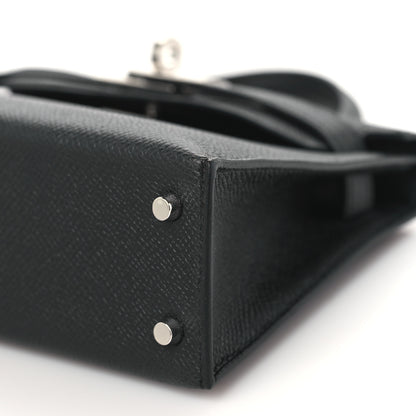 Hermes Epsom Mini Kelly Sellier 20 Black 10 of 11