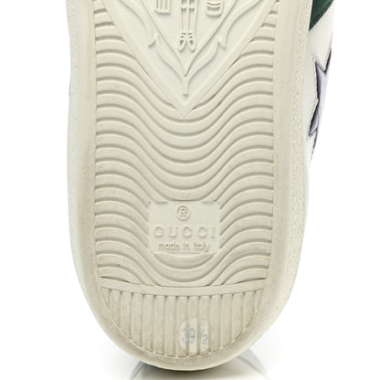 Gucci Calfskin Ayers Web Star Embroidered Womens Ace Sneakers 39.5 White Multi 7 of 12