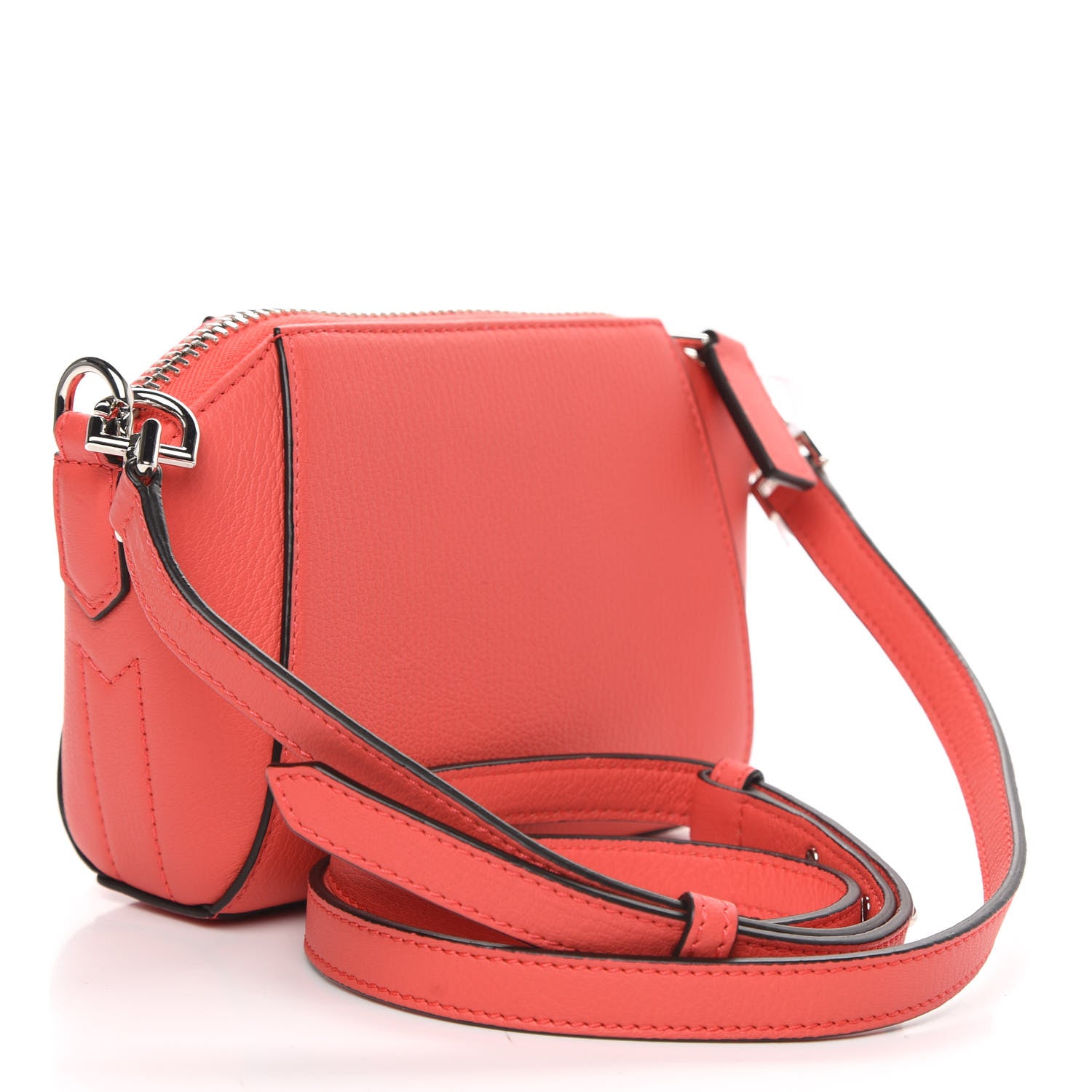Givenchy Sugar Goatskin Nano Antigona Coral 3 of 8