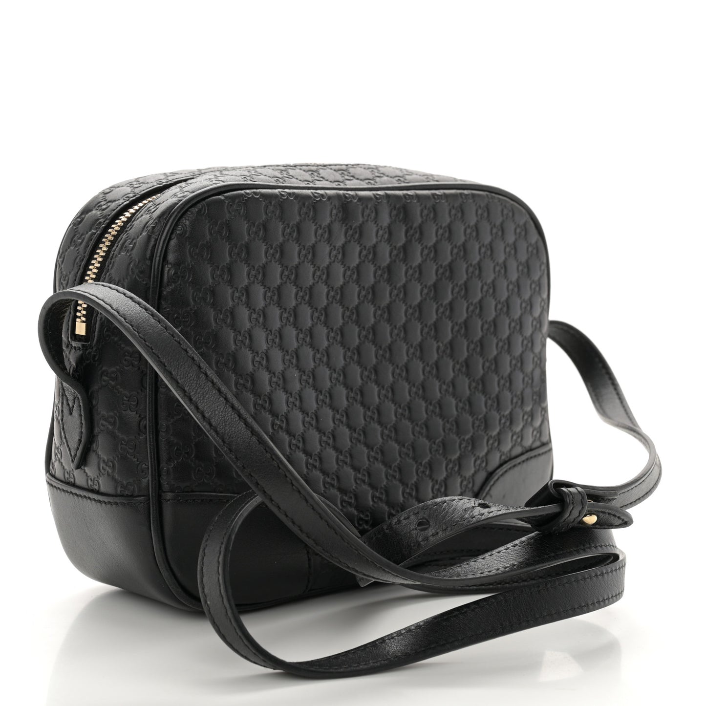 Microguccissima Mini Bree Messenger Bag Black