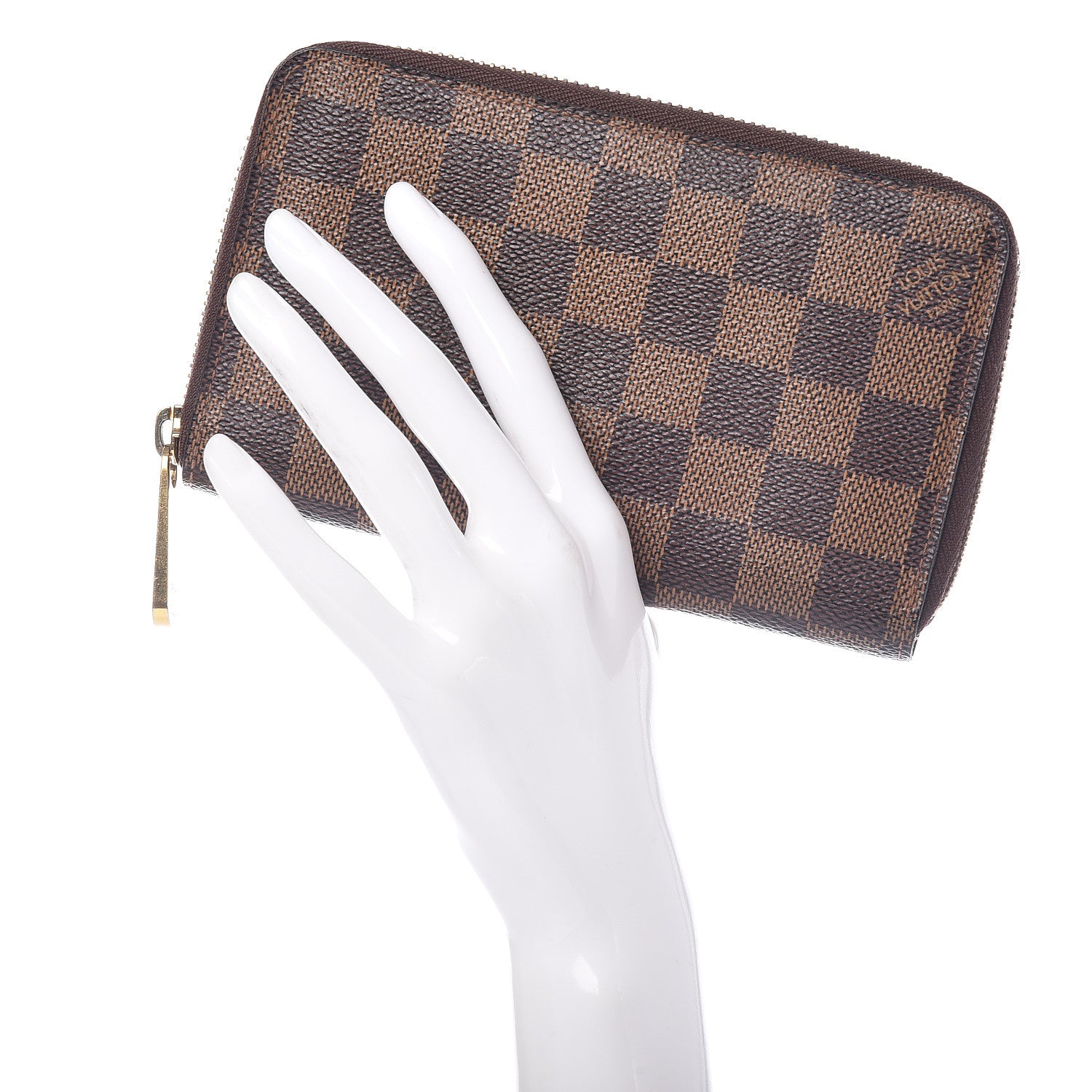 Louis Vuitton Damier Ebene Zippy Compact Wallet 2 of 11