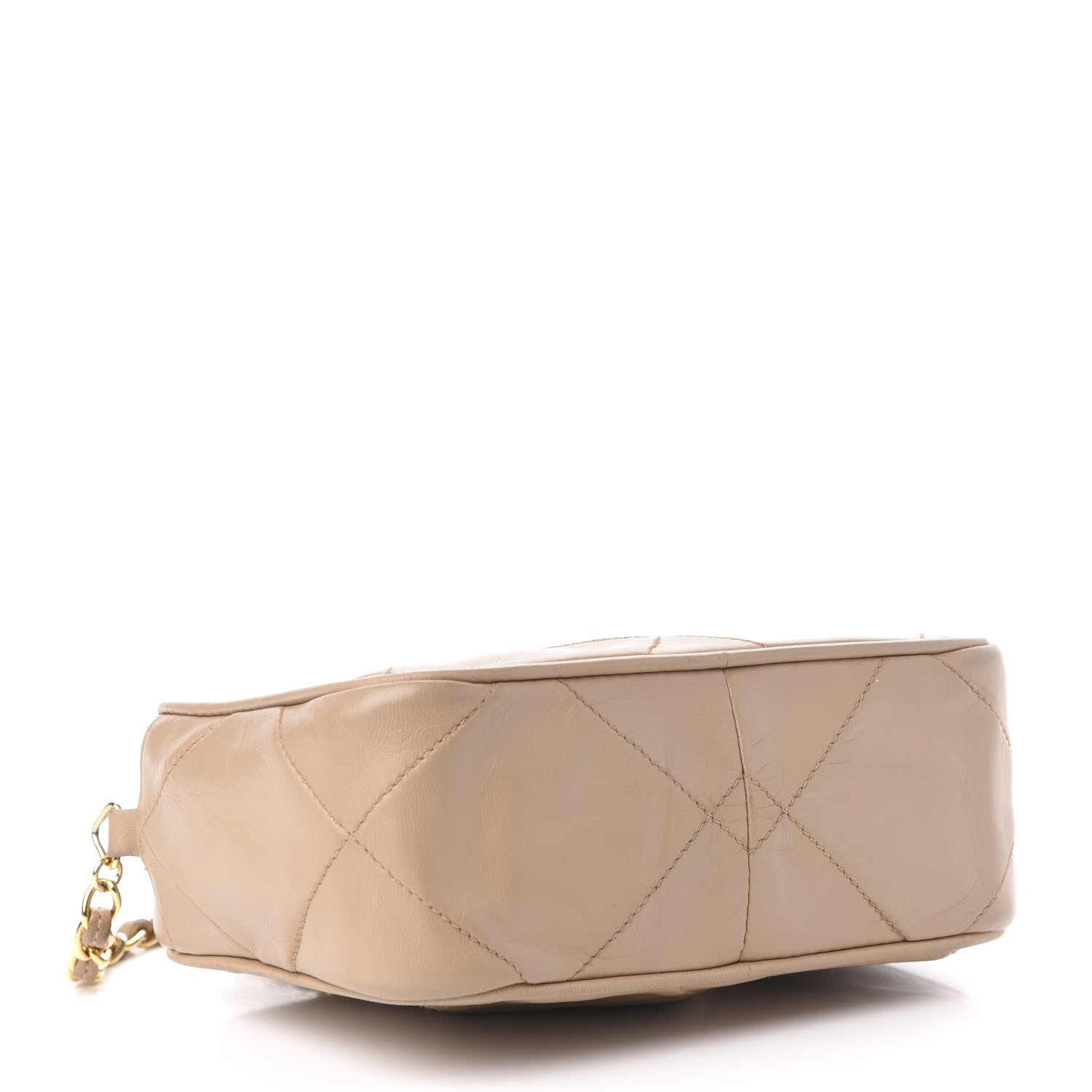 Chanel Lambskin Quilted Tassel Camera Case Beige 4 of 13