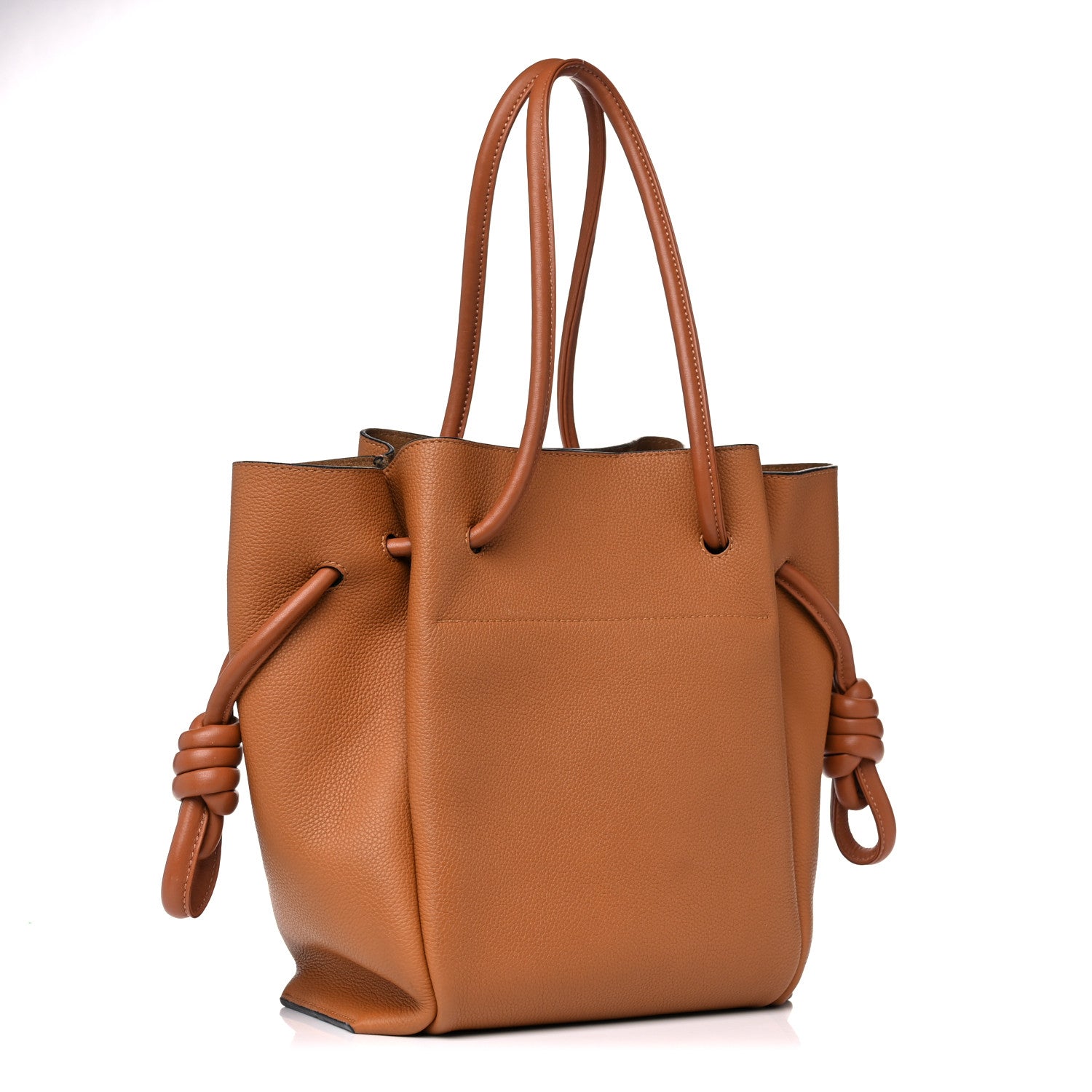 Loewe Calfskin Medium Flamenco Knot Bag Tan Light Caramel 4 of 16