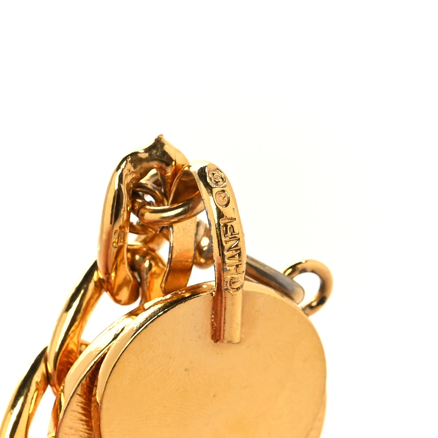 CC Medallion Chain Belt Gold