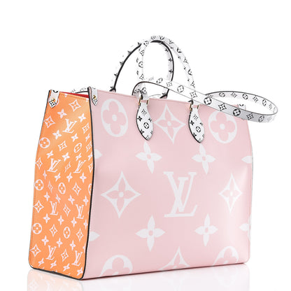 Louis Vuitton Monogram Giant Onthego GM Rouge Rose 4 of 10