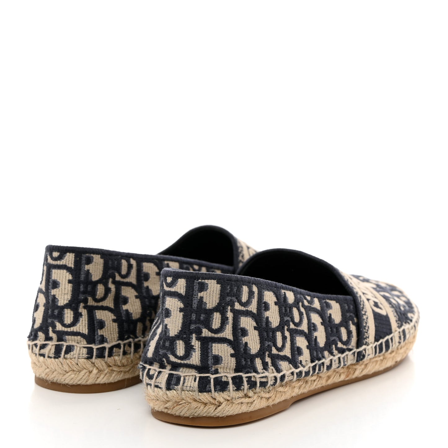 Oblique Embroidered Granville 15mm Espadrilles 40.5 Deep Blue