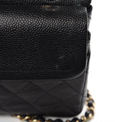 Chanel Caviar Quilted Medium Double Flap Black 14 of 15