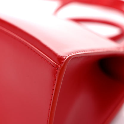 Balenciaga Shiny Box Calfskin Small Hourglass Top Handle Bag Bright Red 8 of 17
