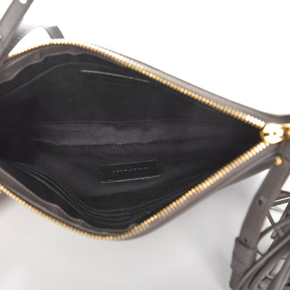Saint Laurent Calfskin Teen Monogram Crossbody Bag Grey 5 of 7