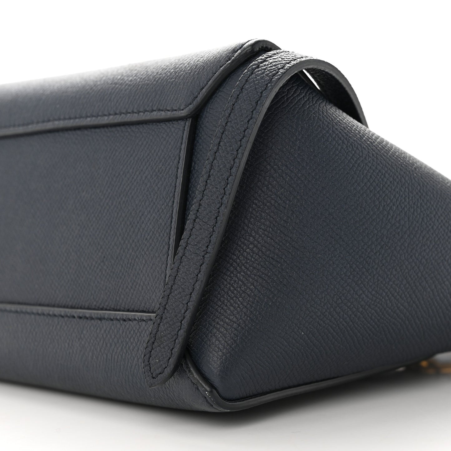 Baby Grained Calfskin Nano Belt Bag Abyss Blue
