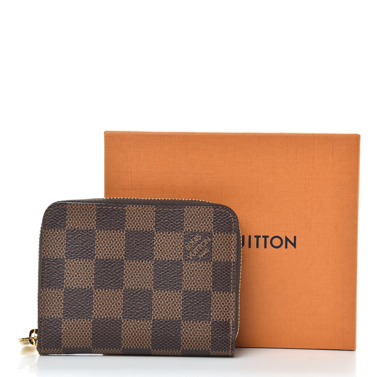 Louis Vuitton Damier Ebene Zippy Coin Purse Rose Ballerine 7 of 7