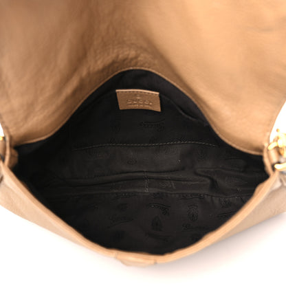 Gucci Calfskin Bamboo Croisette Evening Bag Beige 5 of 12