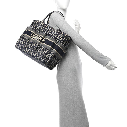 Christian Dior Oblique Catherine Tote Blue 2 of 10