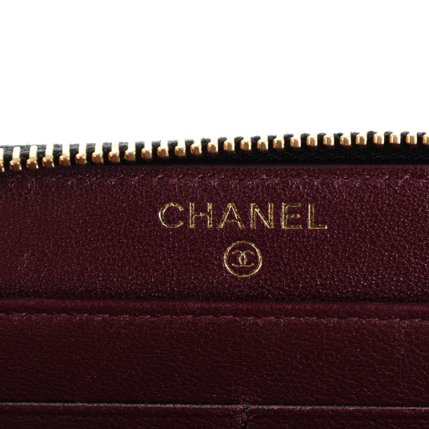 Chanel Sheepskin Quilted Mademoiselle Vintage Zip Around Wallet Black 6 of 8