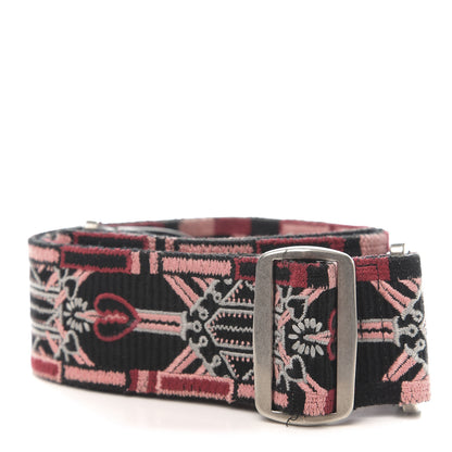 Valentino Garavani Canvas Loveblade Embroidered Rockstud Guitar Strap Multicolor 2 of 3