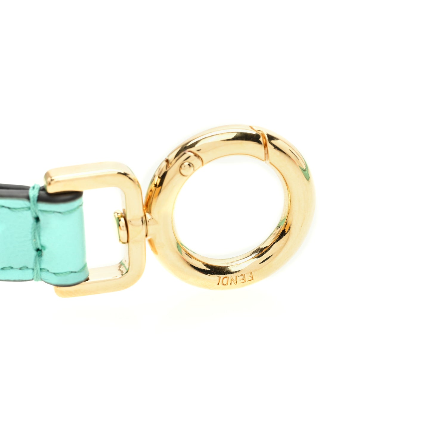 Calfskin Adjustable Peekaboo Strap Spring Turquoise