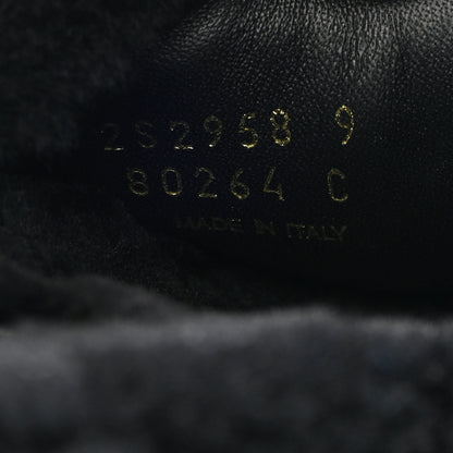 Prada Montone Metal Triangle Logo 20mm Slippers 9 Black 8 of 9