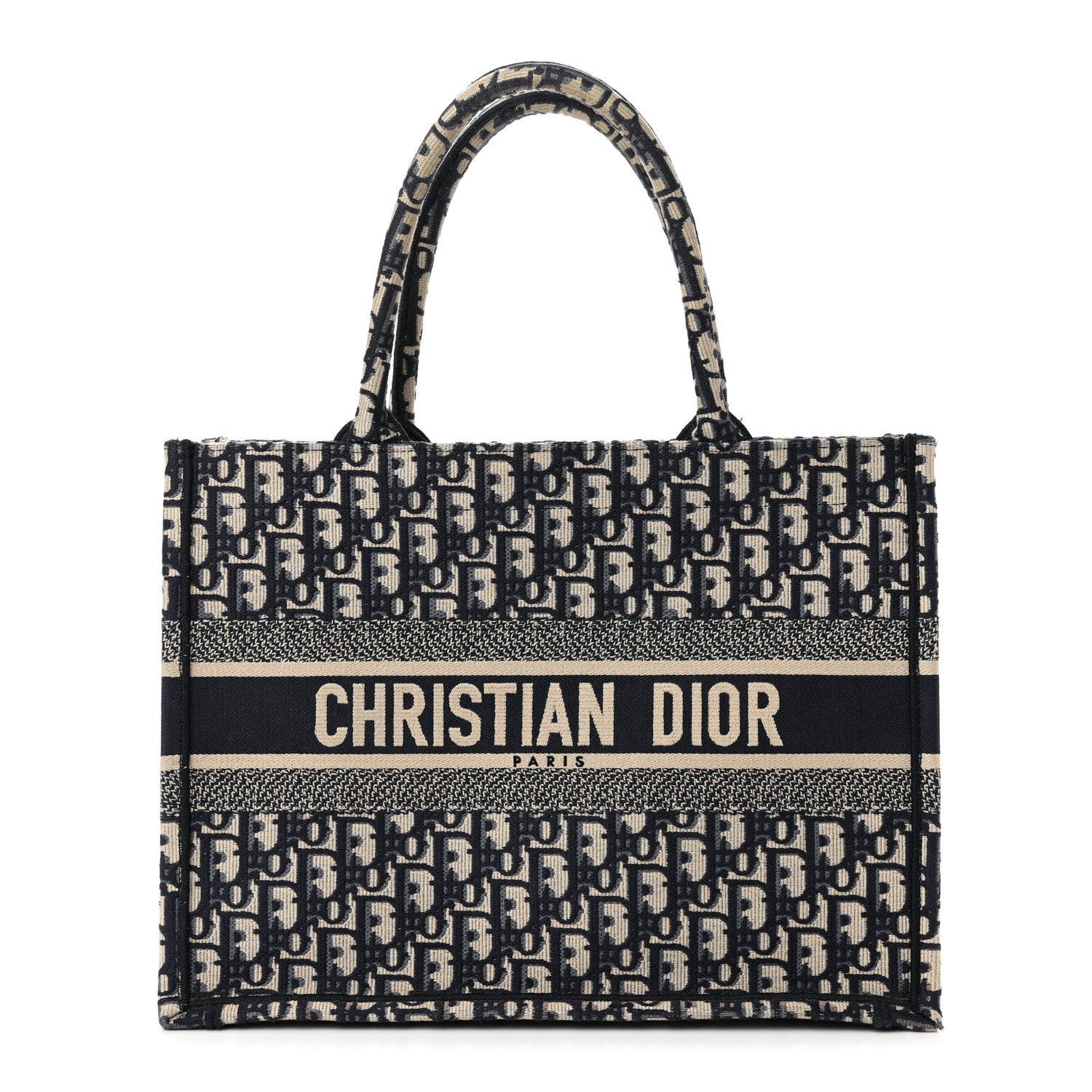 Christian Dior Oblique Medium Book Tote Blue Multicolor 1 of 11