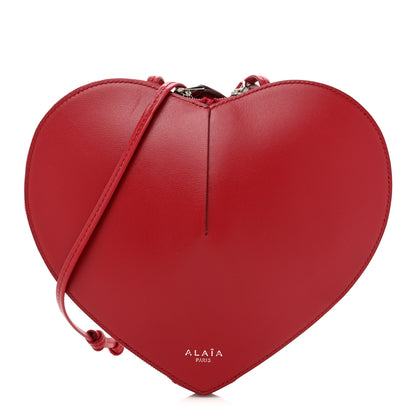 Alaia Lux Calfskin Le Coeur Bag Lacquer Red 1 of 10