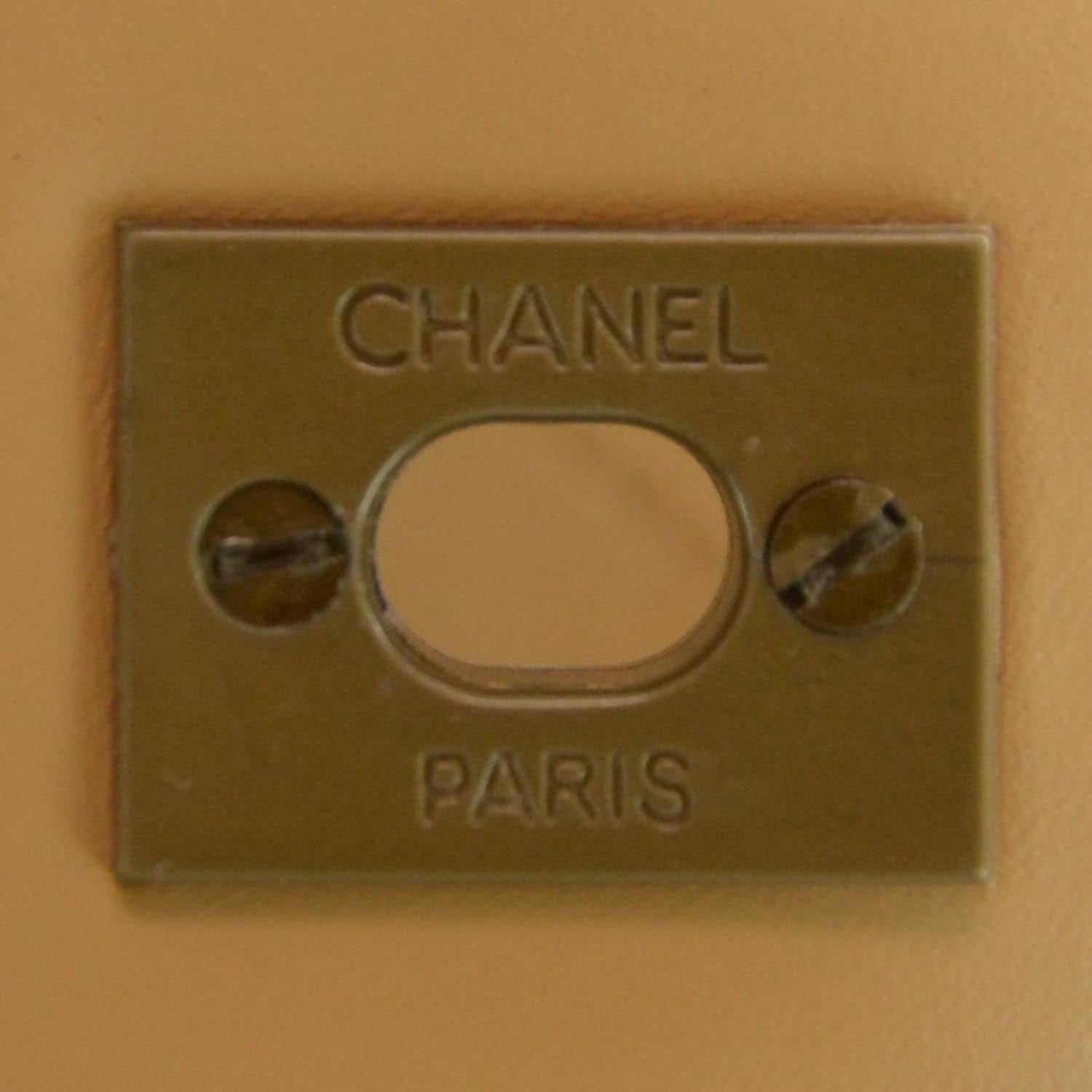 Chanel Lambskin Diamond Stitched Jumbo Flap Beige 9 of 9