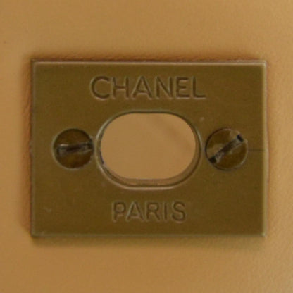 Chanel Lambskin Diamond Stitched Jumbo Flap Beige 9 of 9