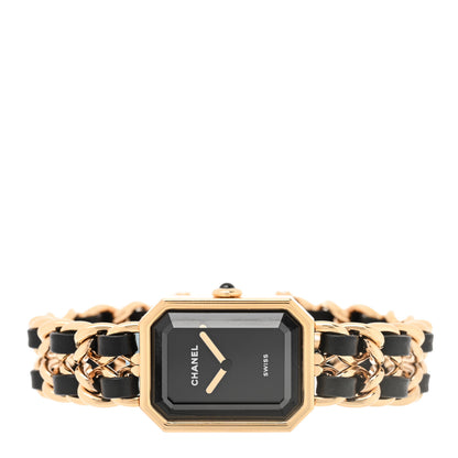 Chanel Stainless Steel Lambskin 20mm Chain Premiere Quartz Watch Gold M 2 of 5