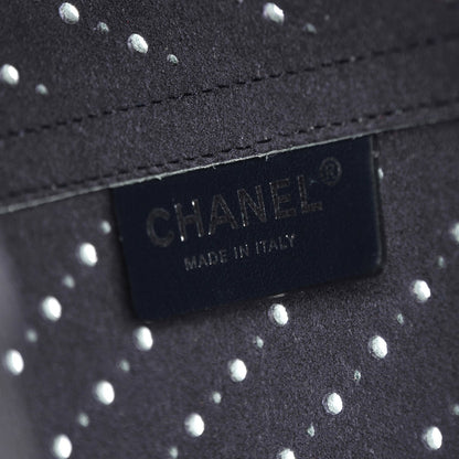 Chanel Perforated Grained Calfskin Large Shopping Tote Green 8 of 15