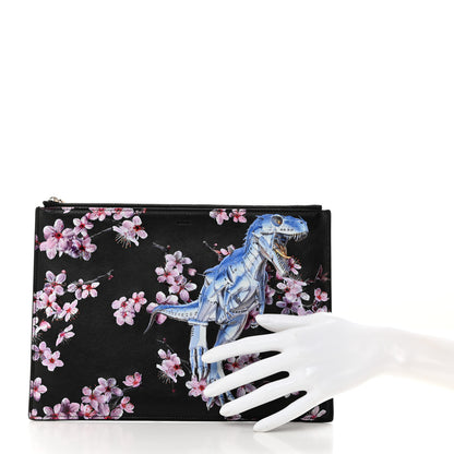 Christian Dior x Sorayama Calfskin Zipped Pouch Black 2 of 10