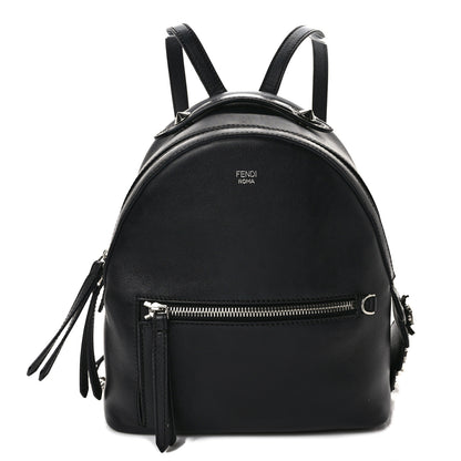 Fendi Vitello Dolce Crystal Flowerland Croc Tail Mini Backpack Black 1 of 9