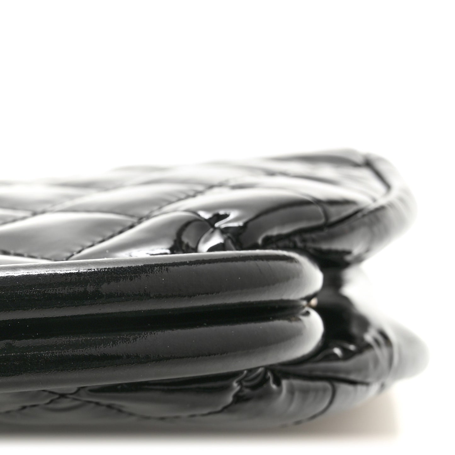 Patent Quilted Timeless Clutch Black