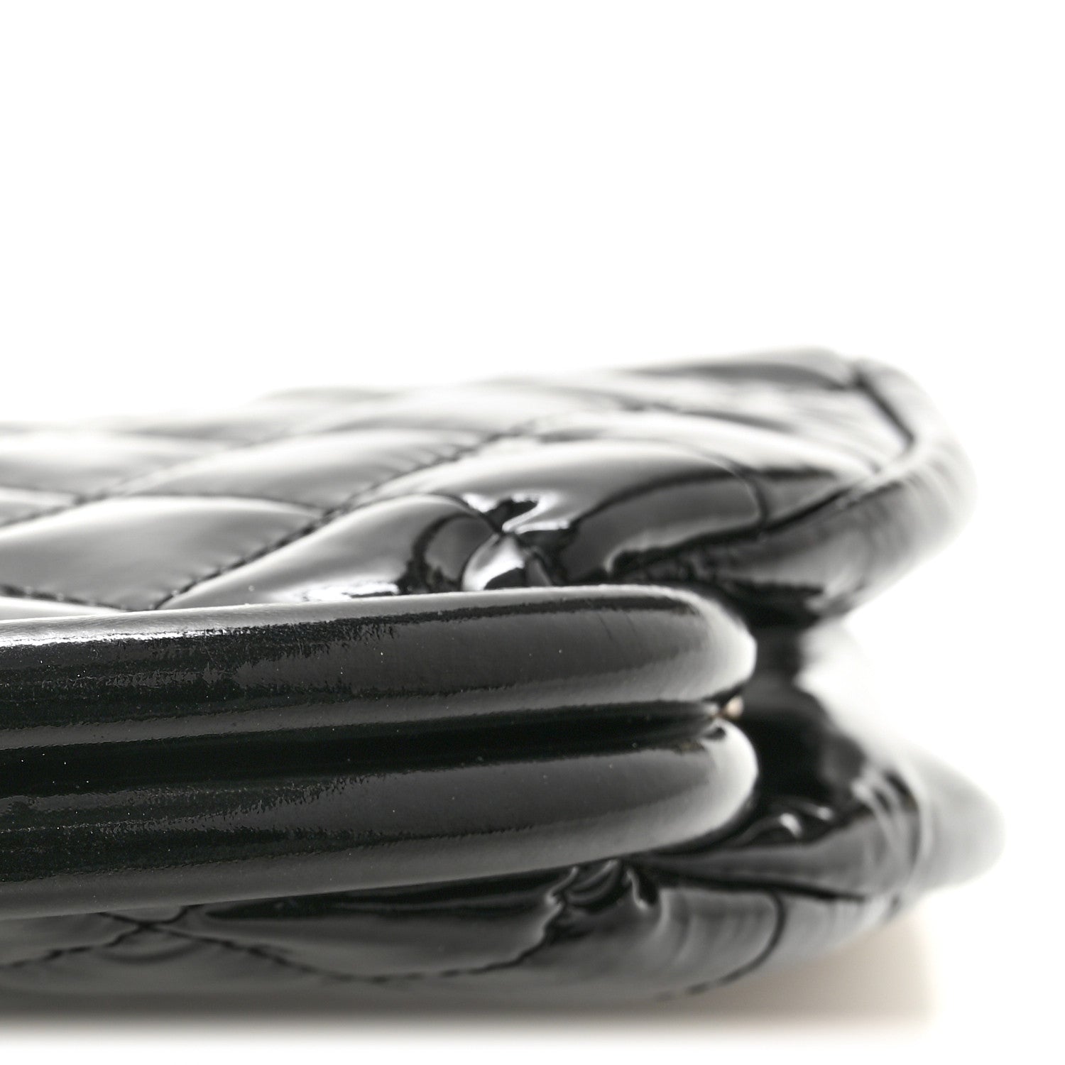 Chanel Patent Quilted Timeless Clutch Black 9 of 9