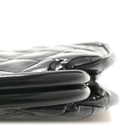 Chanel Patent Quilted Timeless Clutch Black 9 of 9