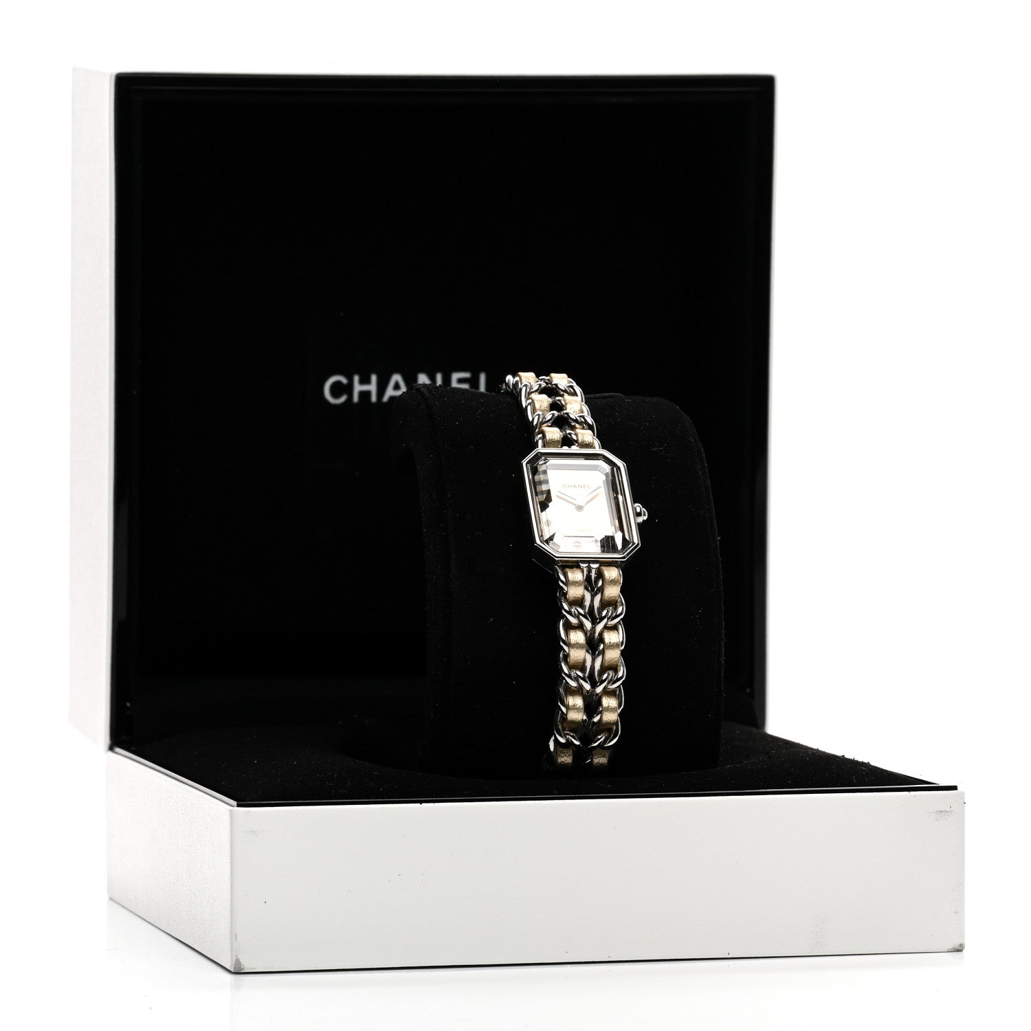 Chanel Stainless Steel Lambskin 20mm Premiere Rock Quartz Watch Gold 5 of 5
