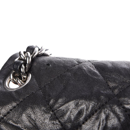Chanel Washed Lambskin Quilted Medium Chain Around Messenger Black 8 of 8