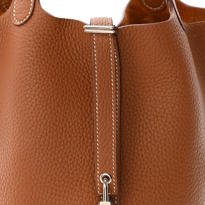 Hermes Taurillon Clemence Picotin Lock 18 PM Gold 8 of 10