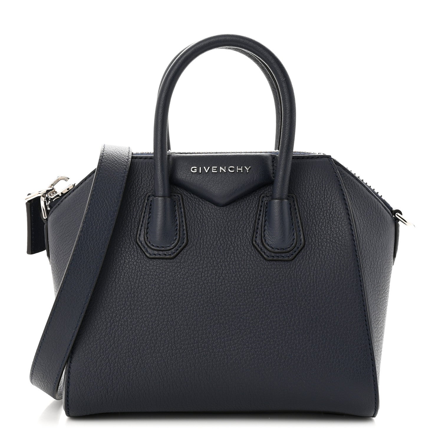 Givenchy Sugar Goatskin Mini Antigona Night Blue 1 of 10