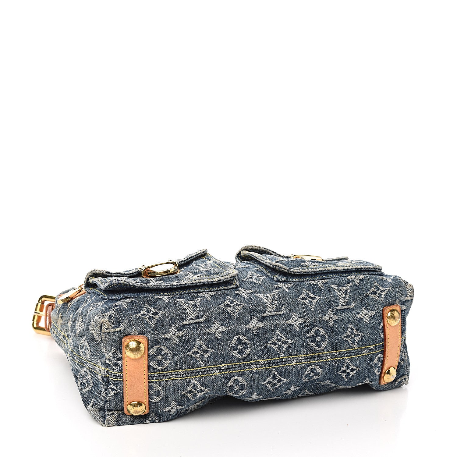 Louis Vuitton Monogram Denim Baggy PM Blue 3 of 11