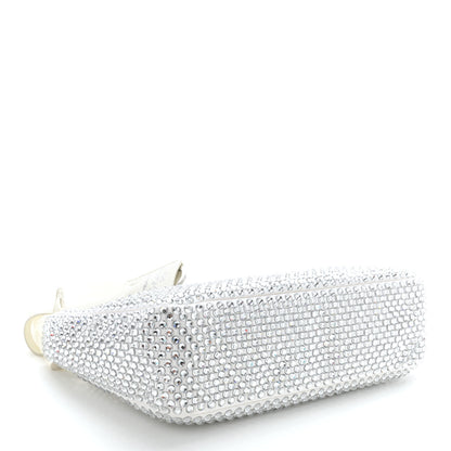 Prada Satin Crystal Mini Re-Edition 2000 Bag White 4 of 10
