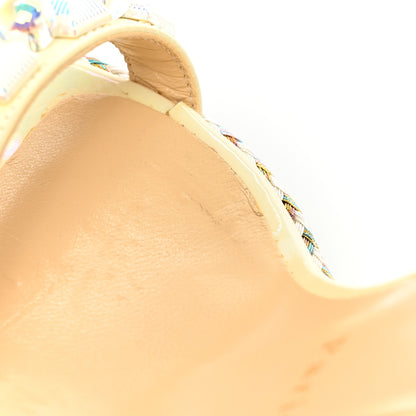 Christian Louboutin Glitter Luminor Cataclou 120 Platform Sandals 38 Off White 13 of 16