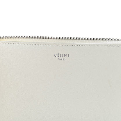 Celine Lambskin Bi-Color Solo Clutch Pouch White Magenta 6 of 10